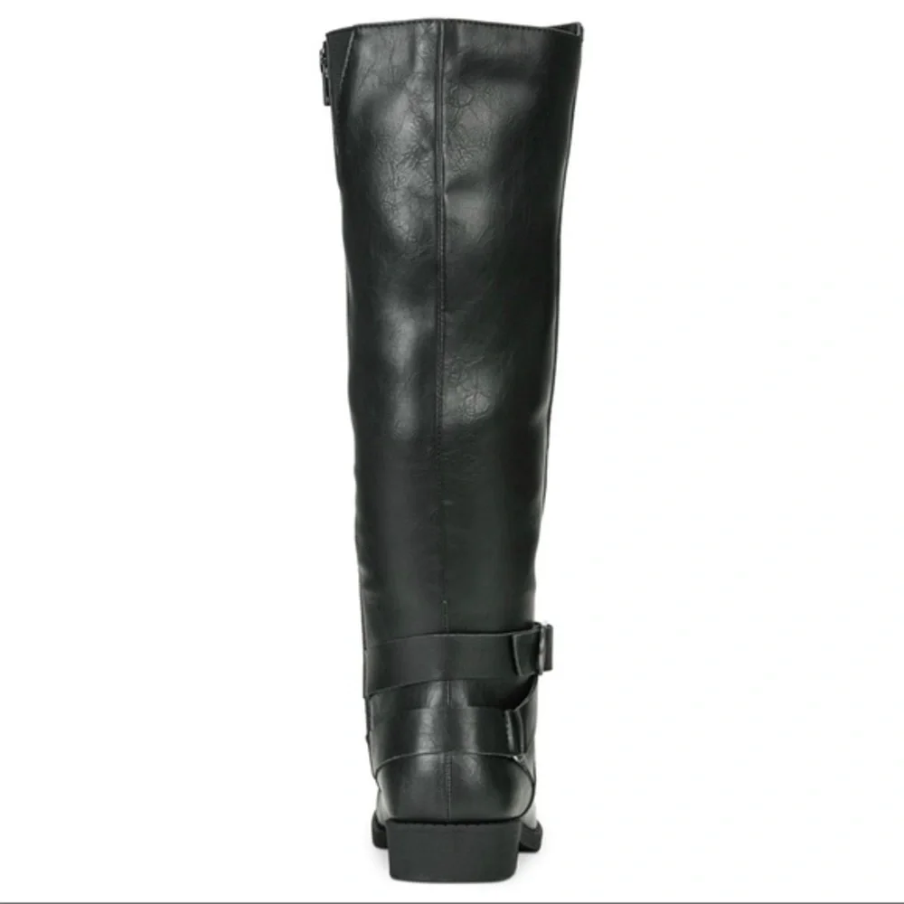 New Style & Co Madixe Riding Boots Black​